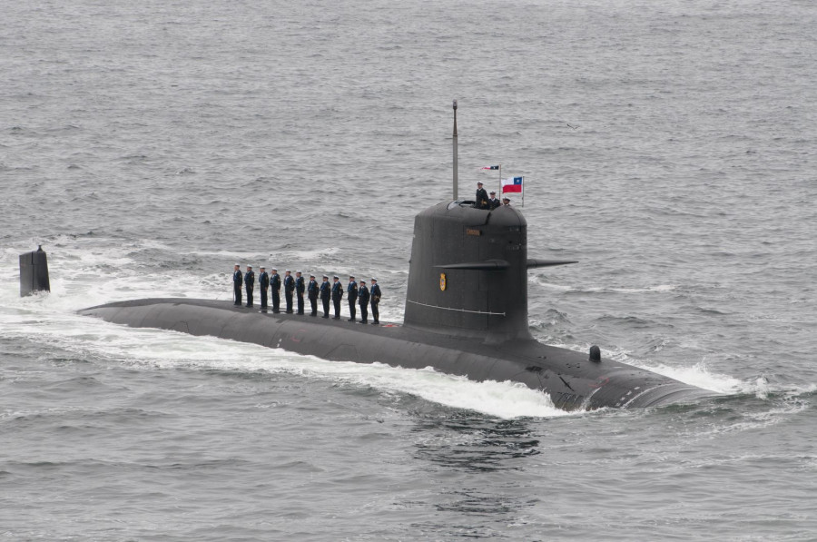 Submarino clase Scorpène SS-22 General Carrera. Foto Armada de Chile