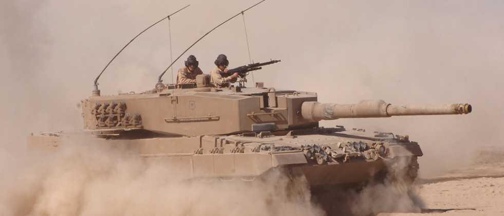 El centro es responsable de la formación de las tripulaciones de tanque Leopard 2A4. Foto: Ejército de Chile