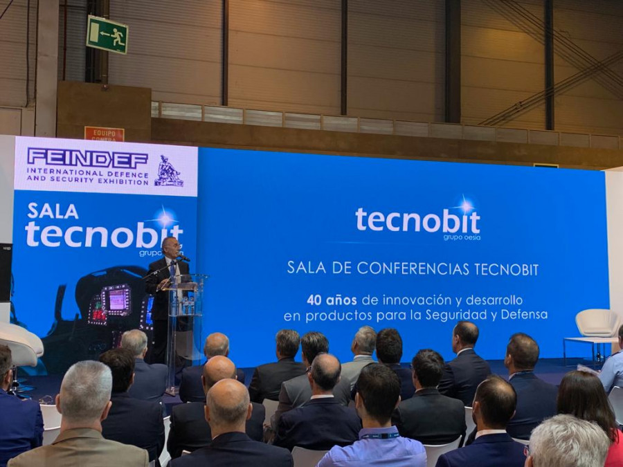 Presentación de Tecnobit en FEINDEF. Foto: MBS.