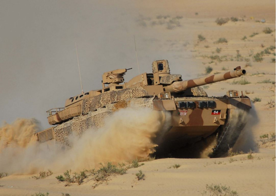 Carro de combate del Ejército de Emiratos Árabes Unidos. Foto: Ministerio de Defensa EAU