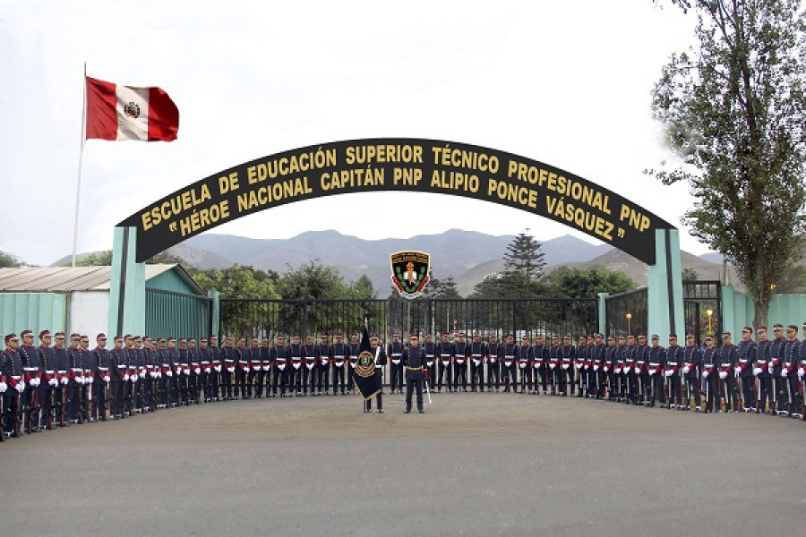 Escuela de Educación Superior Técnico Profesional PNP Capitán Alipio Ponce. Foto: Mininter Perú