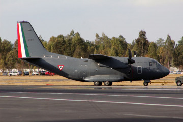Son 4 los C-27J que operan exitosamente en México desde el año 2011. Foto: Hugo Gutiérrez.