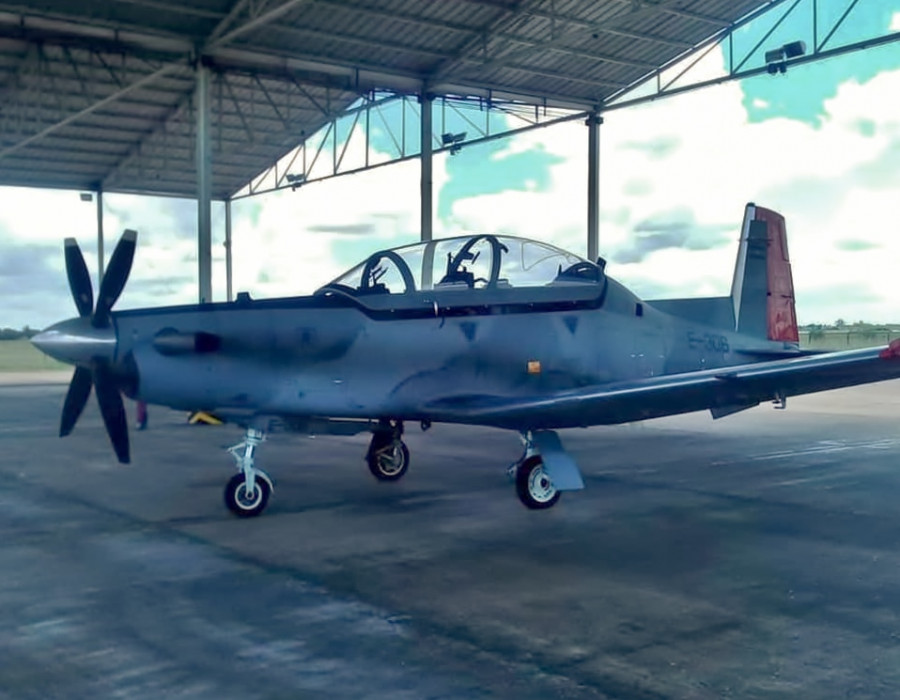 Uno de los dos T-6C Texan II destinados a Chaco. Fuente: Fuerza Aérea Argentina.