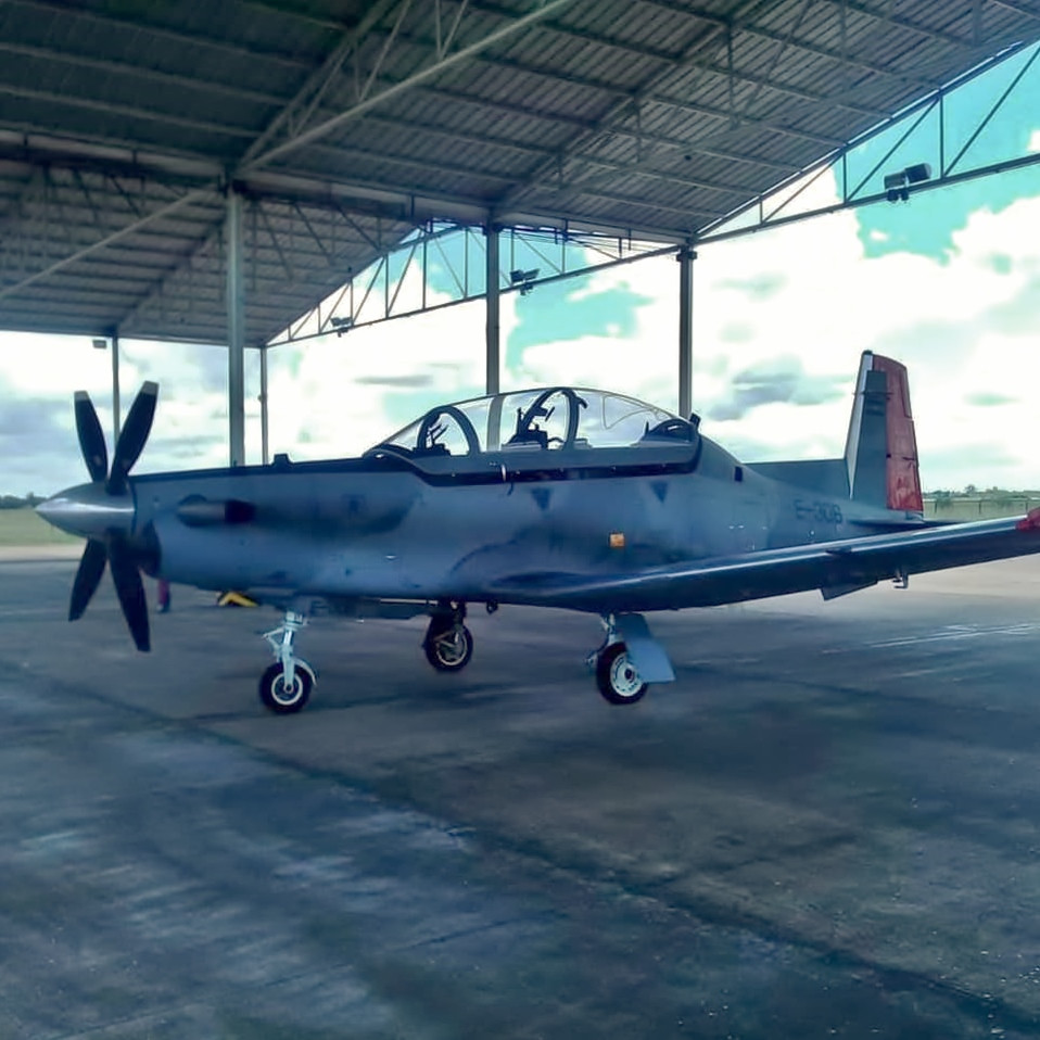 Uno de los dos T-6C Texan II destinados a Chaco. Fuente: Fuerza Aérea Argentina.