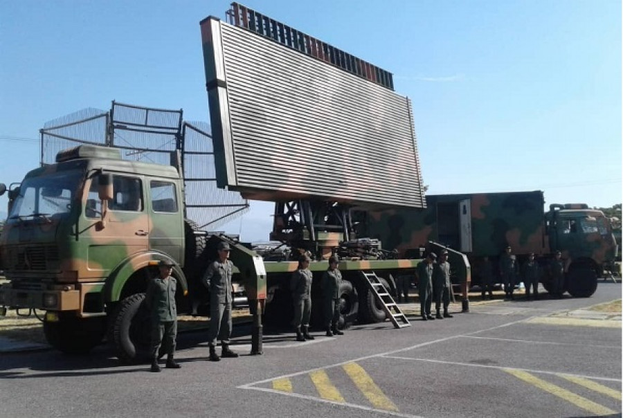 Radar móvil Cetec JYL-1 3D de largo alcance, recientemente reincorporado al servicio. Foto: Comando de Defensa Aeroespacial Integral.