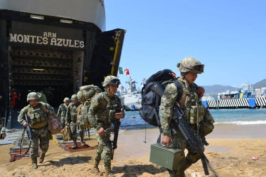 No existen registros recientes de un desembarco para fines de seguridad pública en México. Foto, Semar.