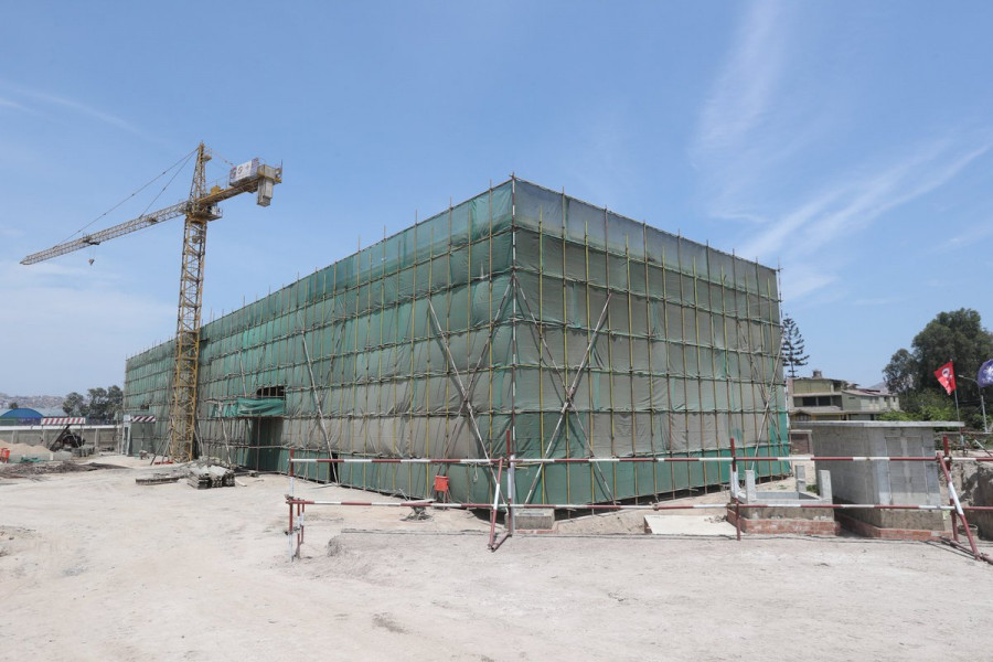 Nueva sede del COEN en construcción en Chorrillos, Lima. A inicios de año. Foto: Indeci