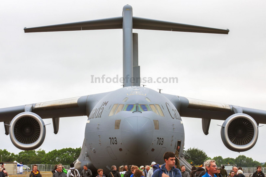 Canadá enviará un CC-177 Globemaster III y un CC-130J Hécules. Foto, Mariano García