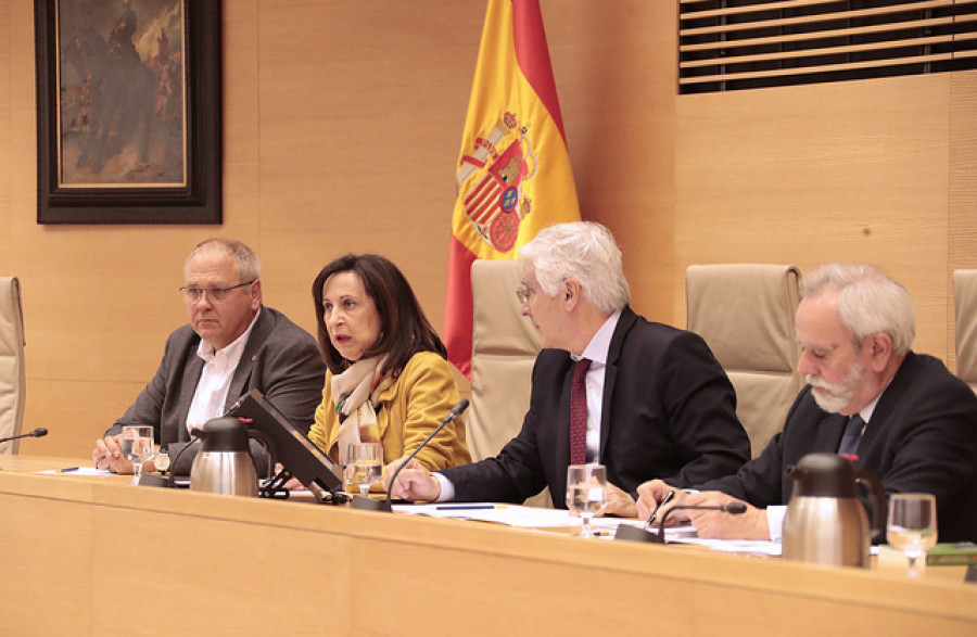 Robles en su intervención en el Congreso de los Diputados. Foto: Ministerio de Defensa