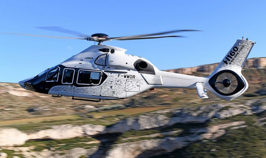 Helicóptero H-160 de serie en su primer vuelo. Foto: Airbus Helicopters