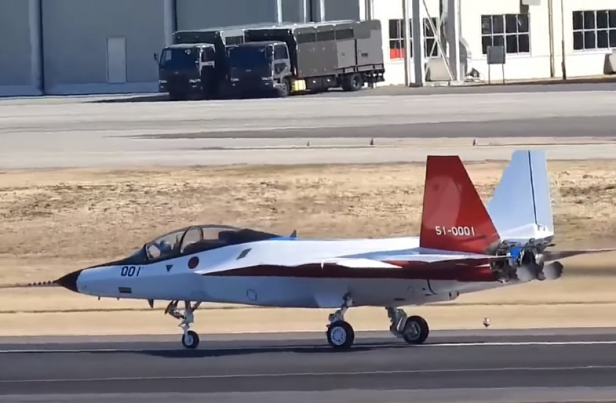 Avión japones X-2. Foto: 501elk  Youtube