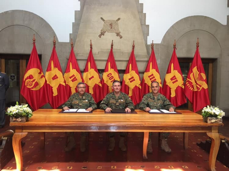 Firma del traspaso de mando del Comando de Operaciones Terrestres. Foto: COT Ejército de Chile