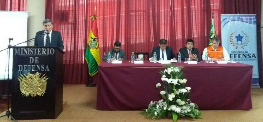 La presentación de la ejecución presupuestaria. Foto: Ministerio de Defensa.