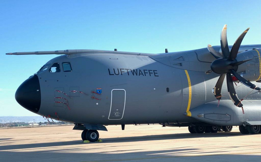 Avión A400M de la Fuerza Aérea alemana. Foto: Ejército del Aire