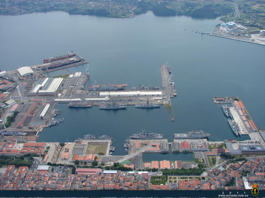 Arsenal de Ferrol. Foto: Armada española