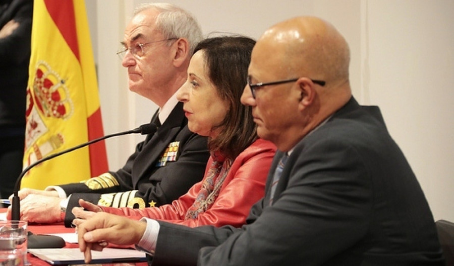 Rueda de prensa en Ferrol sobre el programa F-110. Foto: Ministerio de Defensa