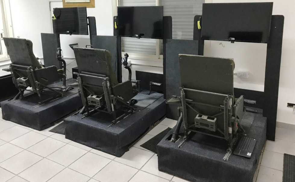 Los simuladores. Foto: Ejército