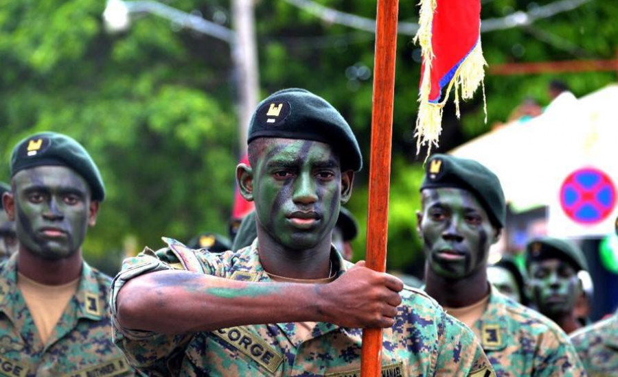 Efectivos del Cuerpo de Ingenieros de las Fuerzas Armadas haitianas. Foto: Ministère de la Défense d´Haïti.