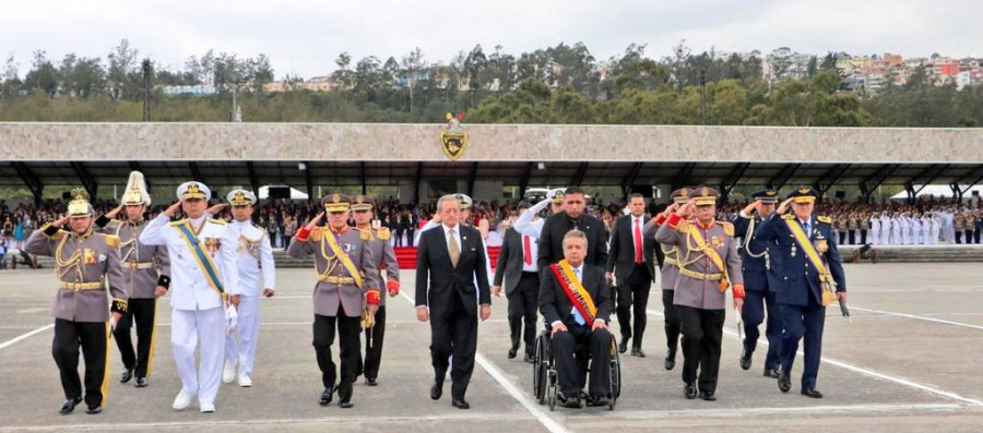 Ceremonia de juramento. Foto Ministerio de la Defensa del Ecuador