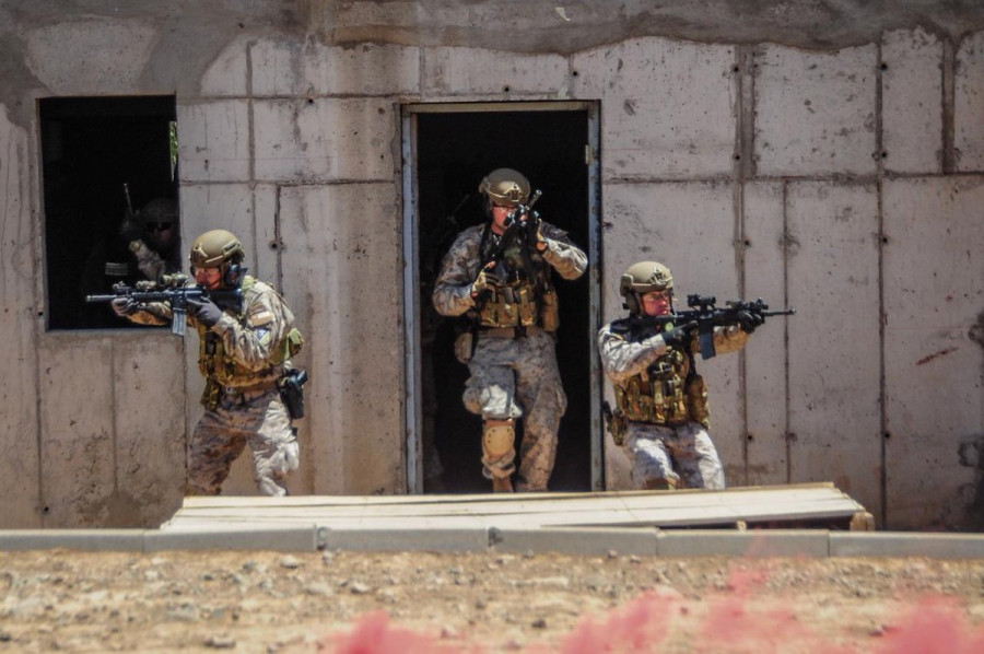 El personal realizó un período de entrenamiento en el campo militar Peldehue antes del viaje a Estados Unidos. Foto: Ejército de Chile