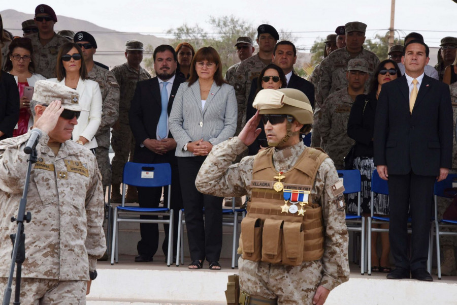 El nuevo comandante de la Iª Brigada Acorazada Coraceros pertenece al Arma de Caballería Blindada. Foto: Intendencia de Arica y Parinacota