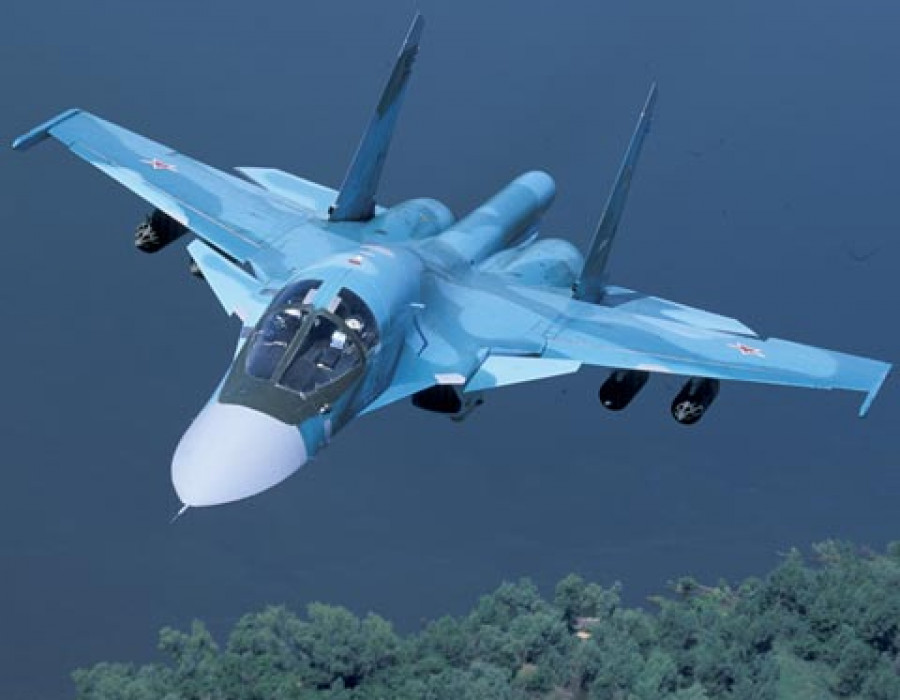 160107 su 32 su 34 sukhoi bombardero rusia Novosibirsk Aircraft Production
