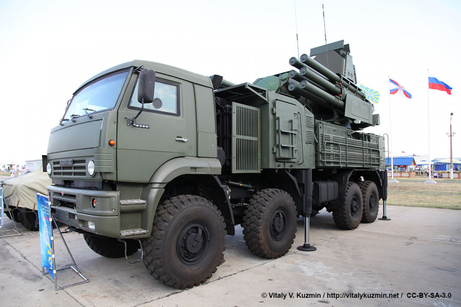 Pantsir S1 Celebration of the 100th anniversary of Russian Air Force