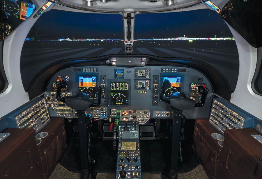 Simulador de vuelo Citation CJ1 de Frasca