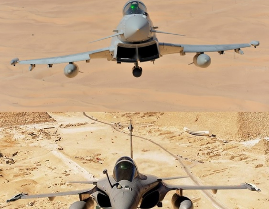 150224 rafale caza eurofighter dassault