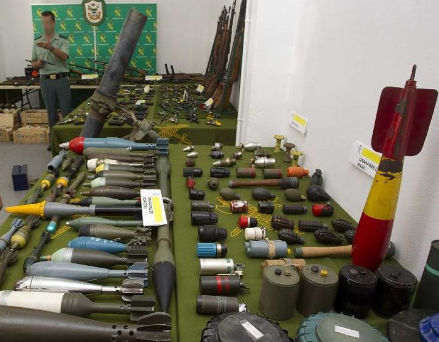 Armas incautadas Guarda Civil