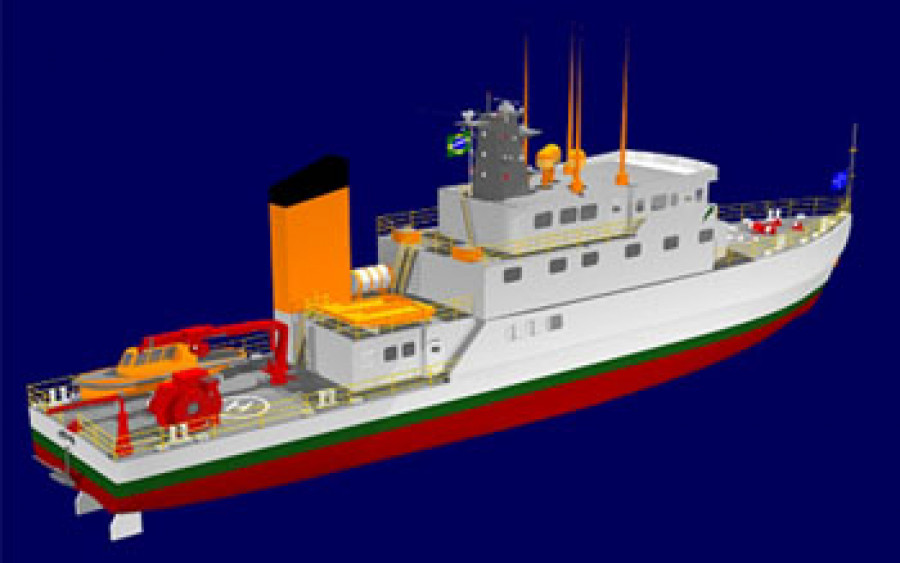 Navio hidrografico fluvial concept