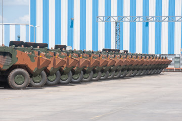 El Ministerio de Defensa argentino está evaluando la posibilidad de adquirir el VBTP-MSR 6 × 6 Guaraní para asistir a su programa VCBR (Vehículos de Combate Blindados a Ruedas).  Agustín Oscar Ro