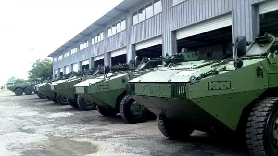 VN1 en sus hangares de la base naval de Puerto Cabello. Foto: Infantería de Marina de Venezuela