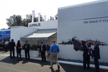 Recinto ferial con la participación de Airbus. Foto: Famex