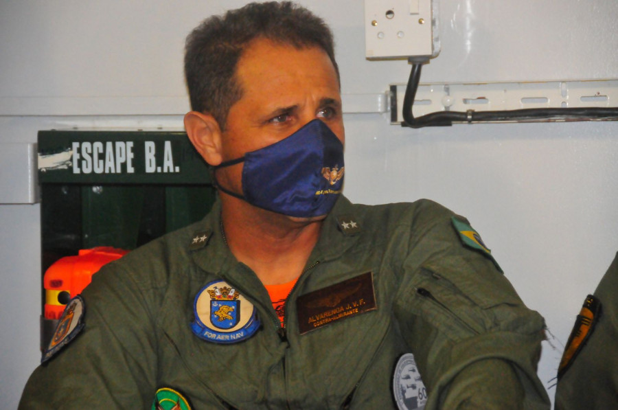 O comandante da Aviação Naval, contra-almirante José Vicente de Alvarenga Filho. Foto: R. Caiafa