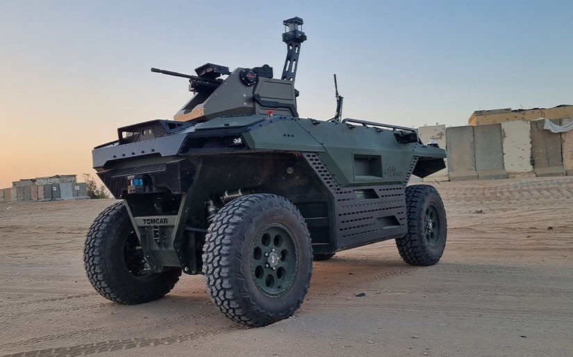 Vehículo terrestre no tripulado y armado Rex MK II. Foto: IAI