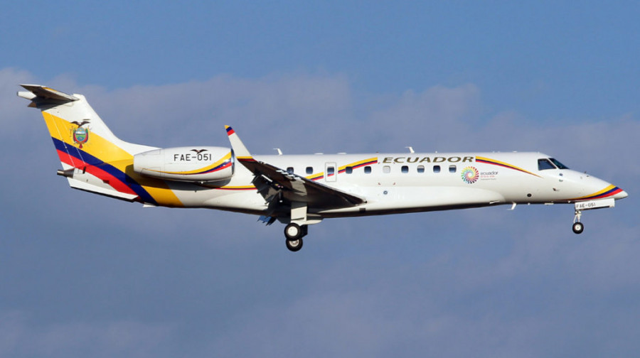 Avión presidencial en venta. Foto: FAE