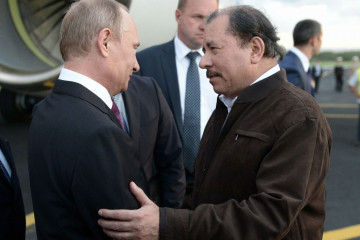 Los presidentes Vladimir Putin y Daniel Ortega. Foto: Presidencia de Nicaragua