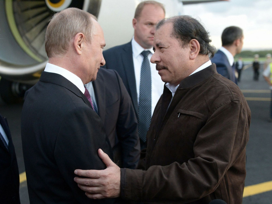 Los presidentes Vladimir Putin y Daniel Ortega. Foto: Presidencia de Nicaragua