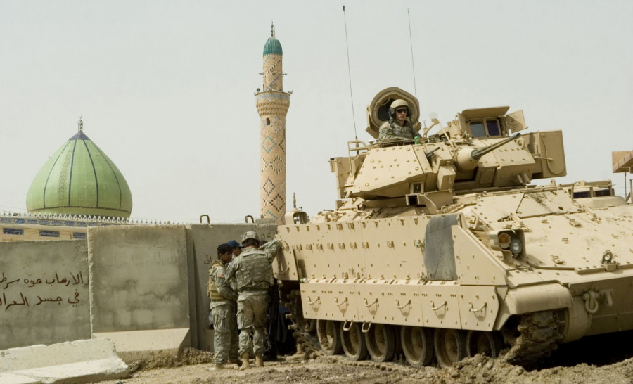 Vehículo Bradley estadounidense en Irak. Foto: US Army
