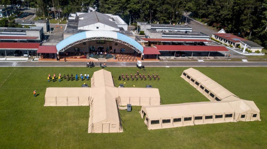 Los hospitales de campaña donados a Guatemala. Foto: U.S. Southern Command
