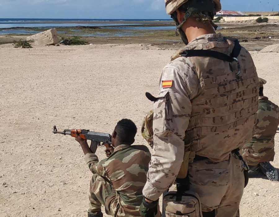Entrenamiento de militares de las FFAA de Somalia. Foto: Emad