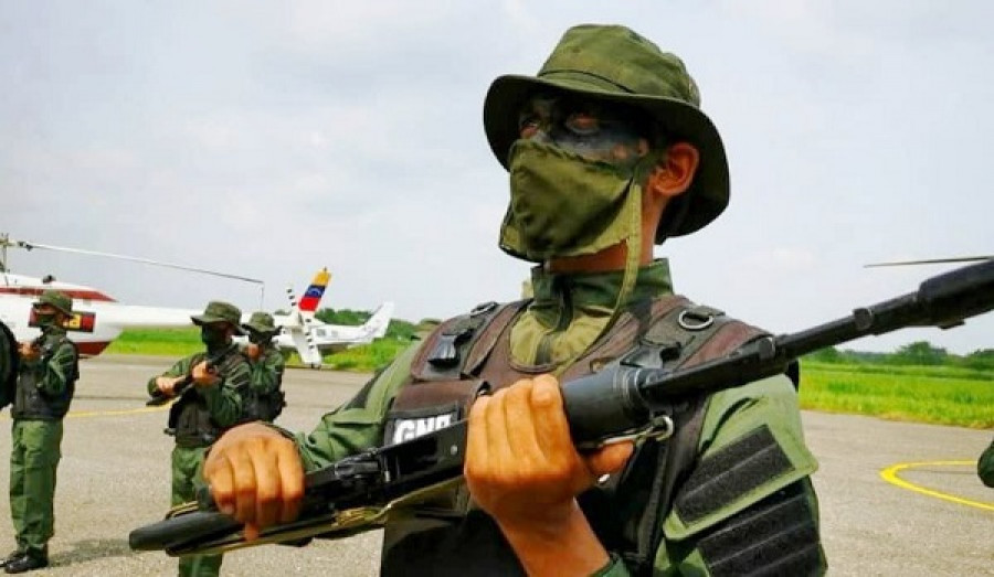 Efectivo del Destacamento de Comandos Rurales No. 110, en el acto de activación. Foto: Guardia Nacional de Venezuela