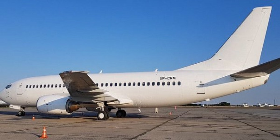 Uno de los dos Boeing 737-300 que operaba la empresa ucraniana Dream Wind. Foto: Dream Wind