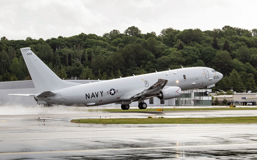 Avión de patrulla marítima P-8A Poseidon. Foto: Boeing