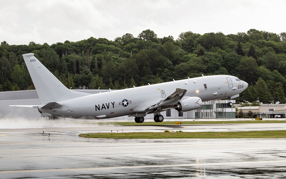 Avión de patrulla marítima P-8A Poseidon. Foto: Boeing