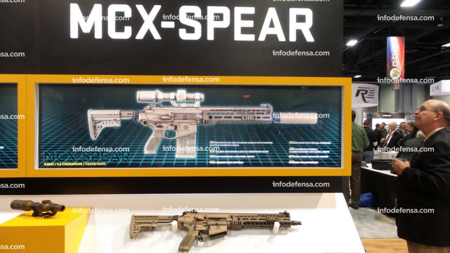 MCX-SPEAR calibre 6.8x51mm híbrido de Sig Sauer para el programa NGSW. Foto: Garbiel Porfilio.
