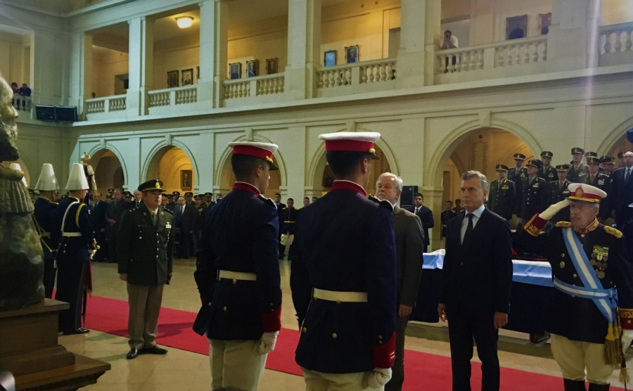 Macri en el acto por el 150° aniversario del Colegio Militar. Fuente: Infodefensa