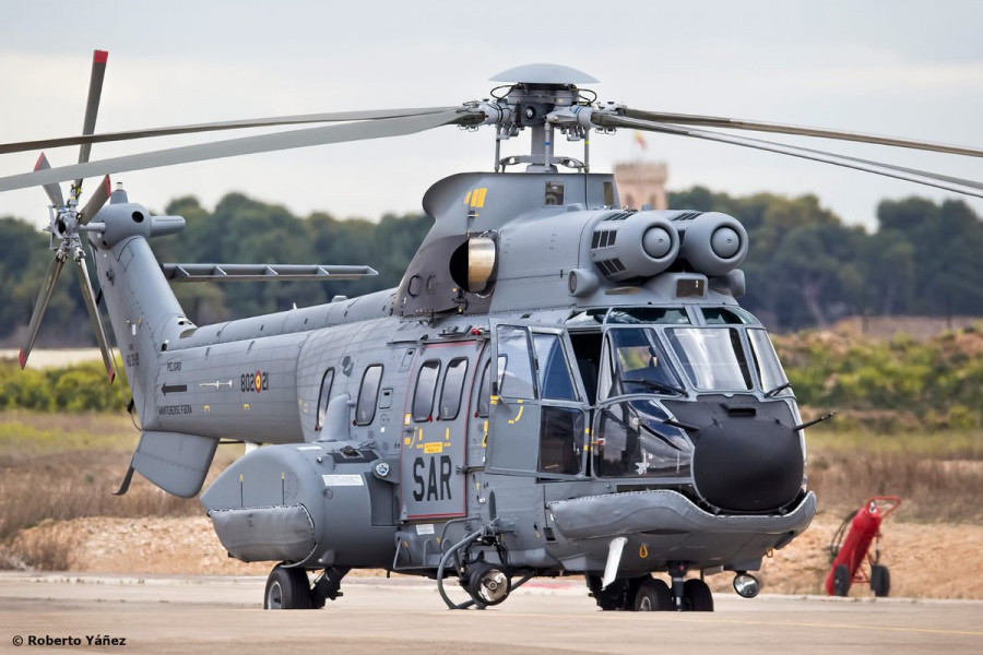 Cuarto Super Puma H215 del Ejército del Aire. Foto: Roberto Yáñez