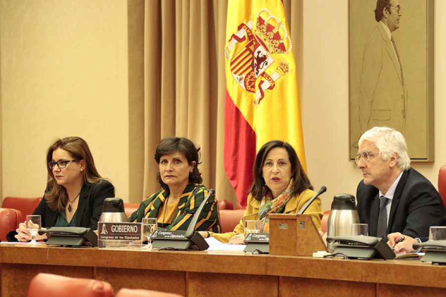 Comparecencia de Margarita Robles en el Congreso de los Diputados. Foto: Ministerio de Defensa